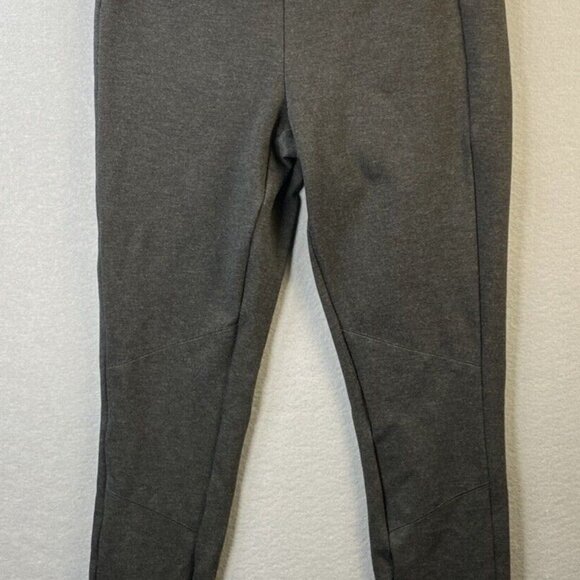 Polo Ralph Lauren Ponte Leggings Women's Size 4‎ Tapered Stretch Ankle Zip Gray - Picture 1 of 12